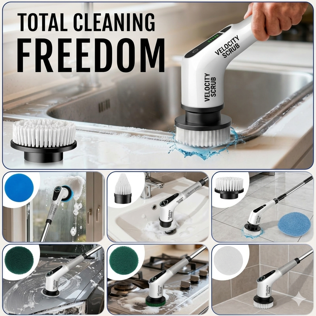 Electric Spin Scrubber Machine فرشاة تنظيف كهربائية دوّارة