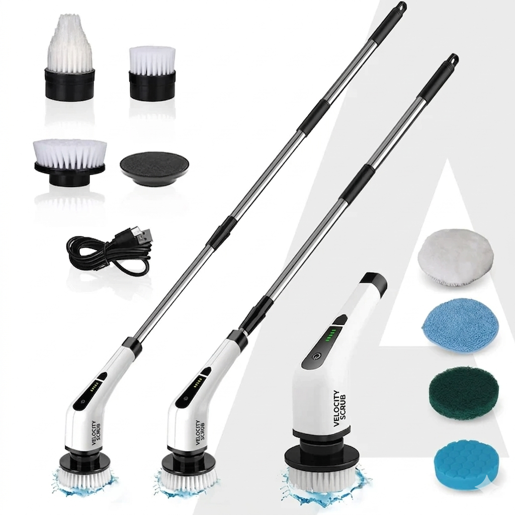 Electric Spin Scrubber Machine فرشاة تنظيف كهربائية دوّارة