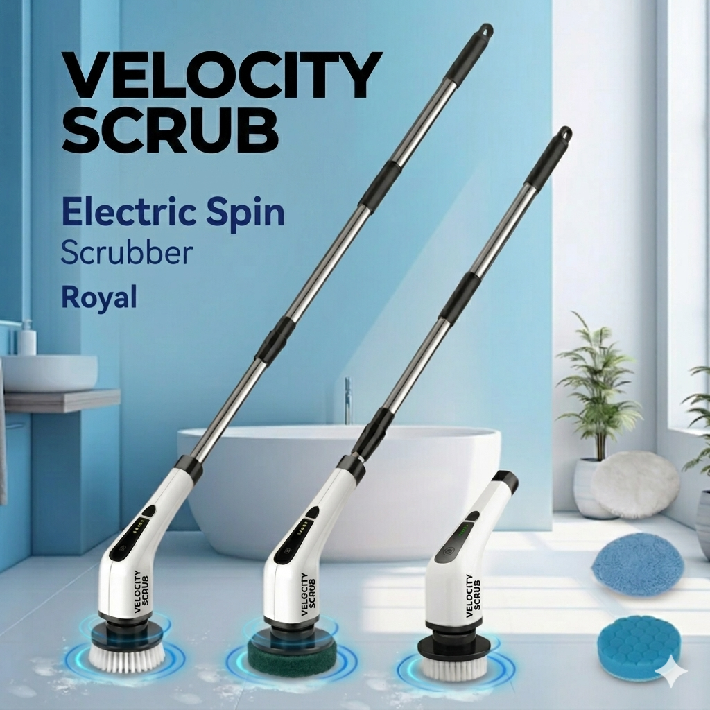 Electric Spin Scrubber Machine فرشاة تنظيف كهربائية دوّارة