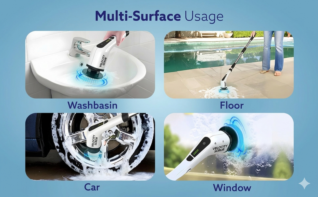 Electric Spin Scrubber Machine فرشاة تنظيف كهربائية دوّارة